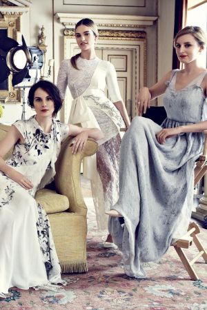 The ladies of Downton Abbey for Harpers Bazaar UK August 2014.jpg